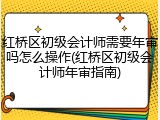红桥区初级会计师需要年审吗怎么操作(红桥区初级会计师年审指南)