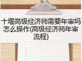 十堰高级经济师需要年审吗怎么操作(高级经济师年审流程)