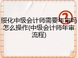绥化中级会计师需要年审吗怎么操作(中级会计师年审流程)