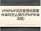 泸州PMP项目管理师需要年审吗怎么操作(PMP年审流程)