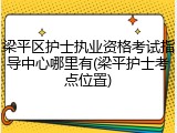 梁平区护士执业资格考试指导中心哪里有(梁平护士考点位置)