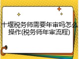 十堰税务师需要年审吗怎么操作(税务师年审流程)