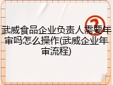 武威食品企业负责人需要年审吗怎么操作(武威企业年审流程)