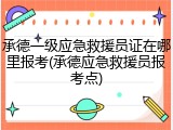 承德一级应急救援员证在哪里报考(承德应急救援员报考点)