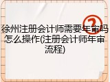 徐州注册会计师需要年审吗怎么操作(注册会计师年审流程)