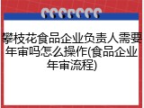 攀枝花食品企业负责人需要年审吗怎么操作(食品企业年审流程)