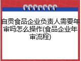 自贡食品企业负责人需要年审吗怎么操作(食品企业年审流程)