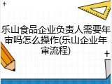 乐山食品企业负责人需要年审吗怎么操作(乐山企业年审流程)