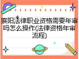 襄阳法律职业资格需要年审吗怎么操作(法律资格年审流程)