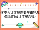 遂宁会计实操需要年审吗怎么操作(会计年审流程)