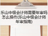 乐山中级会计师需要年审吗怎么操作(乐山中级会计师年审指南)